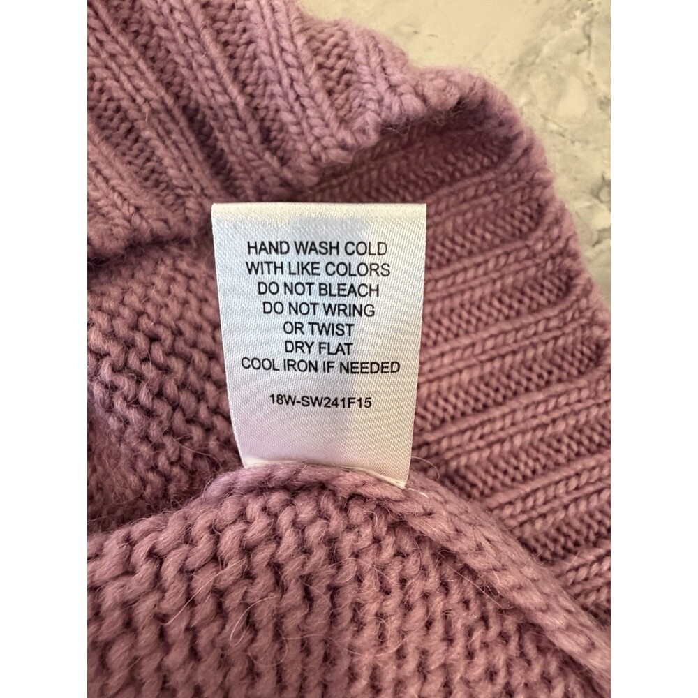 Gander Mountain Guide Series Sweater Womens L Wool Alpaca Fair Isle Purple NWT - Picture 7 of 7